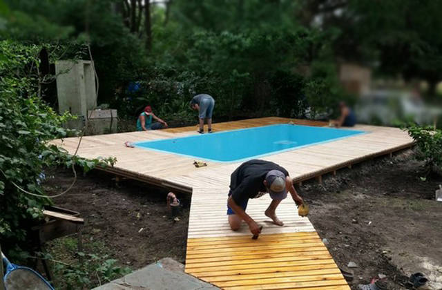 adecuacion del espacio para pileta